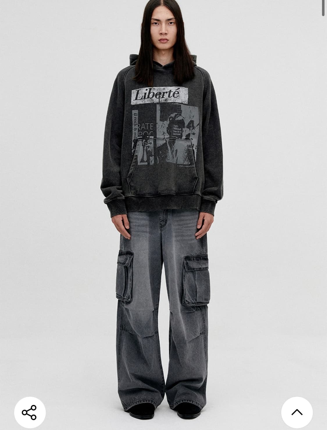 비바스튜디오 WIDE CARGO DENIM PANTS [GRAY] 상품이미지2