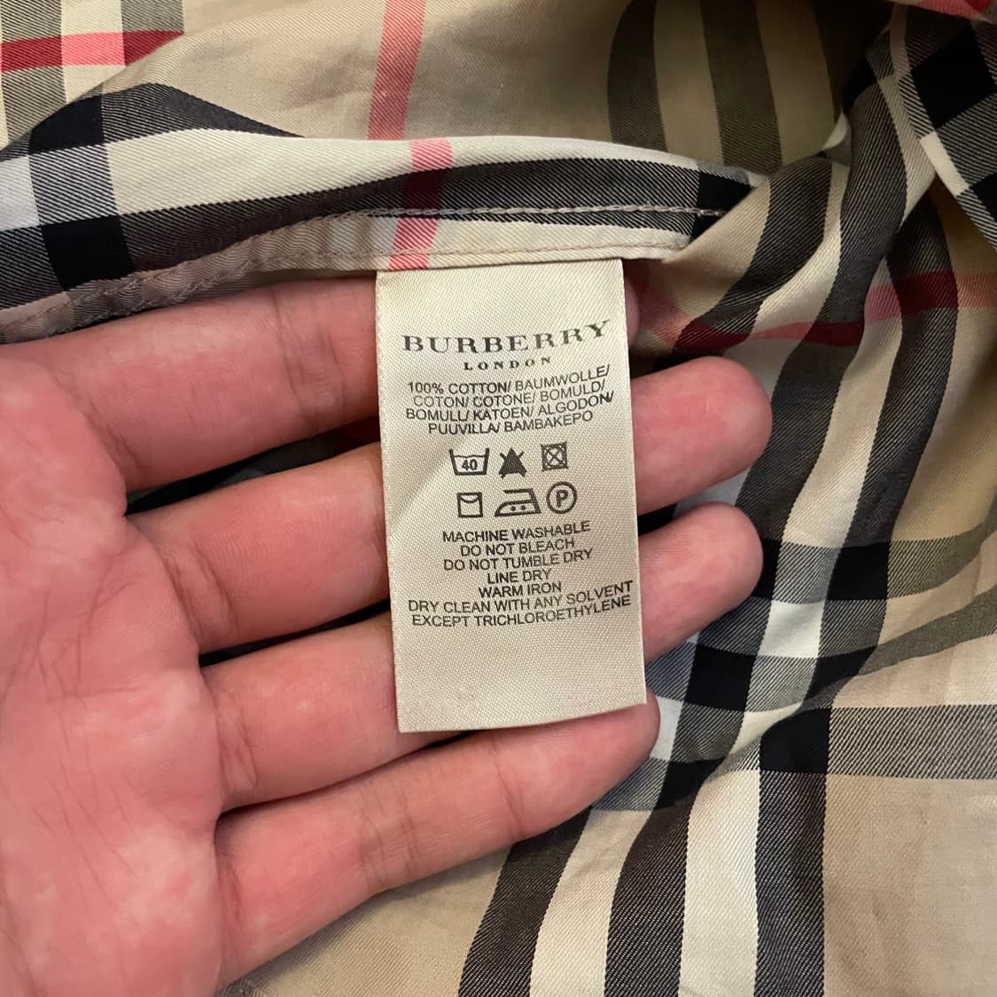 버버리 체크 셔츠 상품이미지6