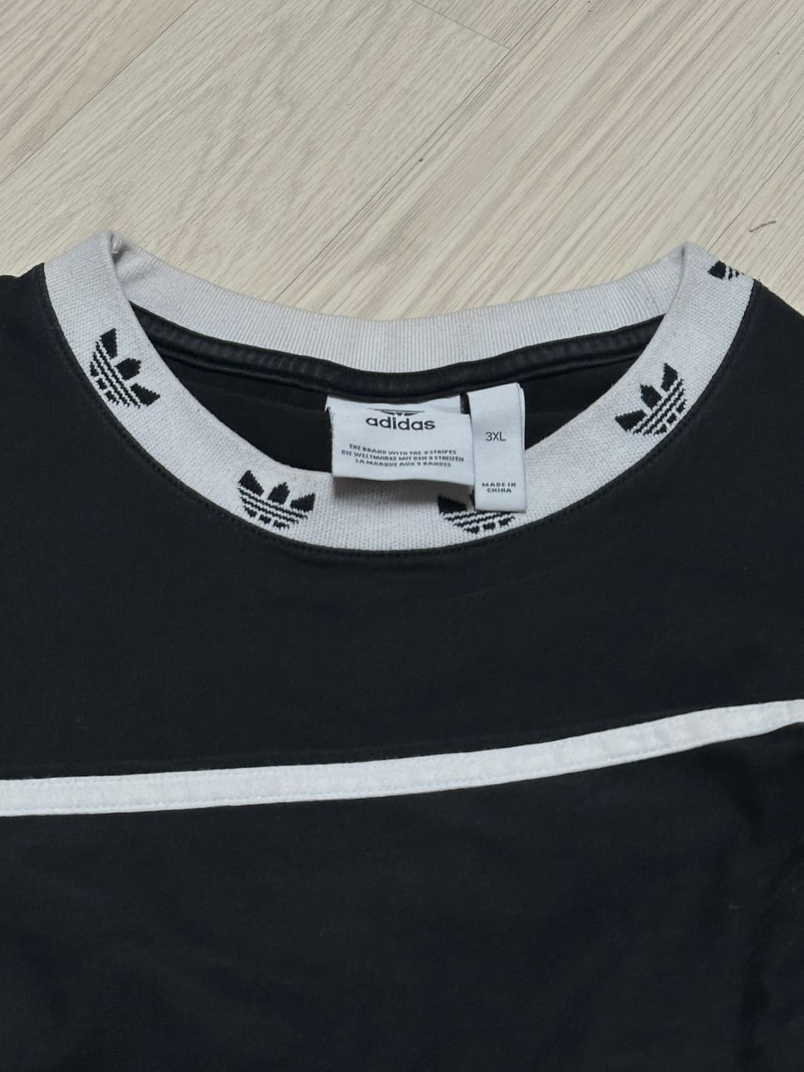 아디다스 ADIDAS 넥로고 스포티 사이드라인 롱슬리브 블랙 상품이미지4