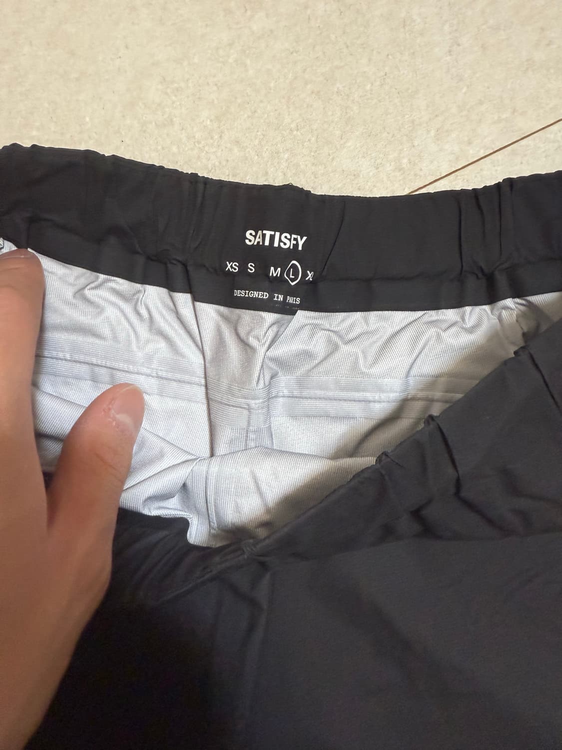 Satisfy 3L rain pants black 상품이미지4