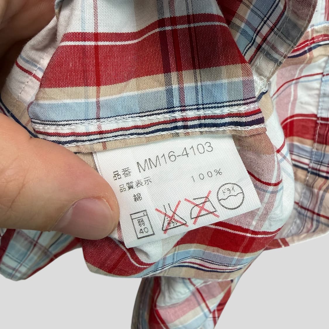 (L)McGREGOR 맥그리거 체크 반팔셔츠 상품이미지6