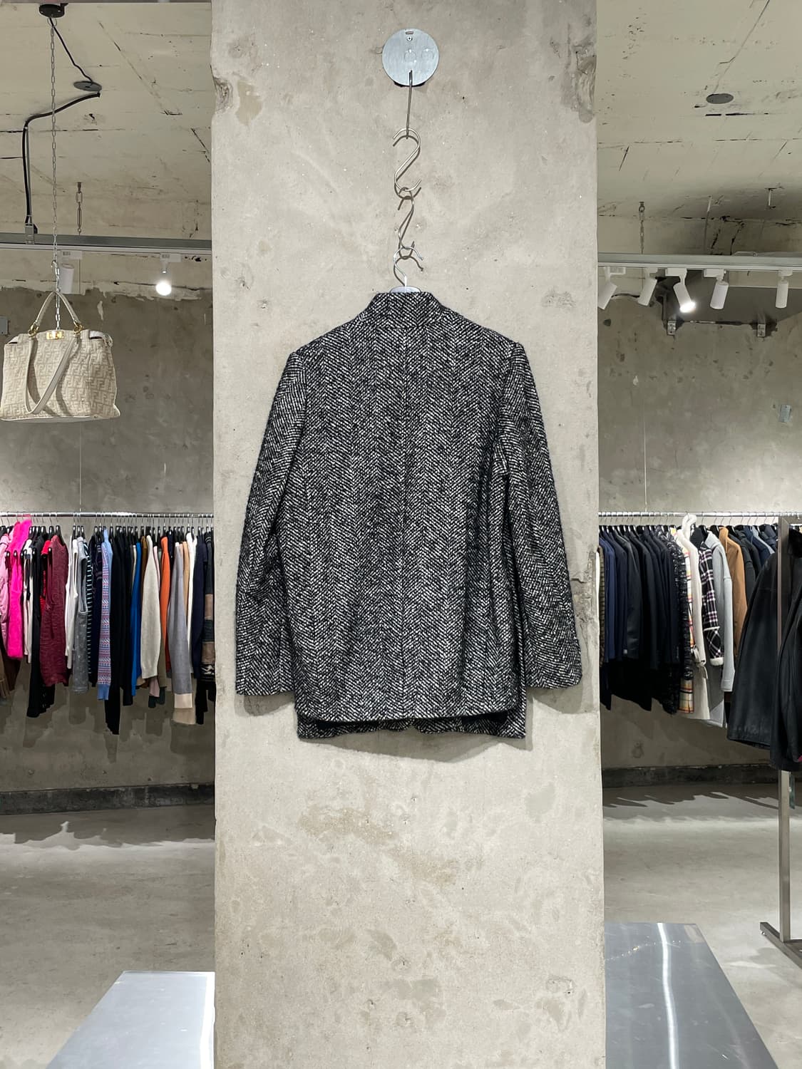 이자벨 마랑 에뚜왈 파이핑 포켓 헤링본 싱글 숏 코트 상품이미지6