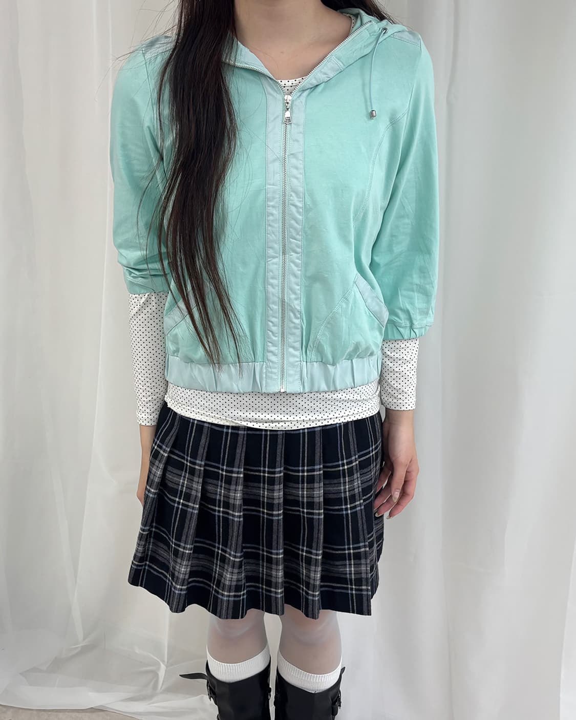 BISTY summer mint crush hoodie zip up 상품이미지1