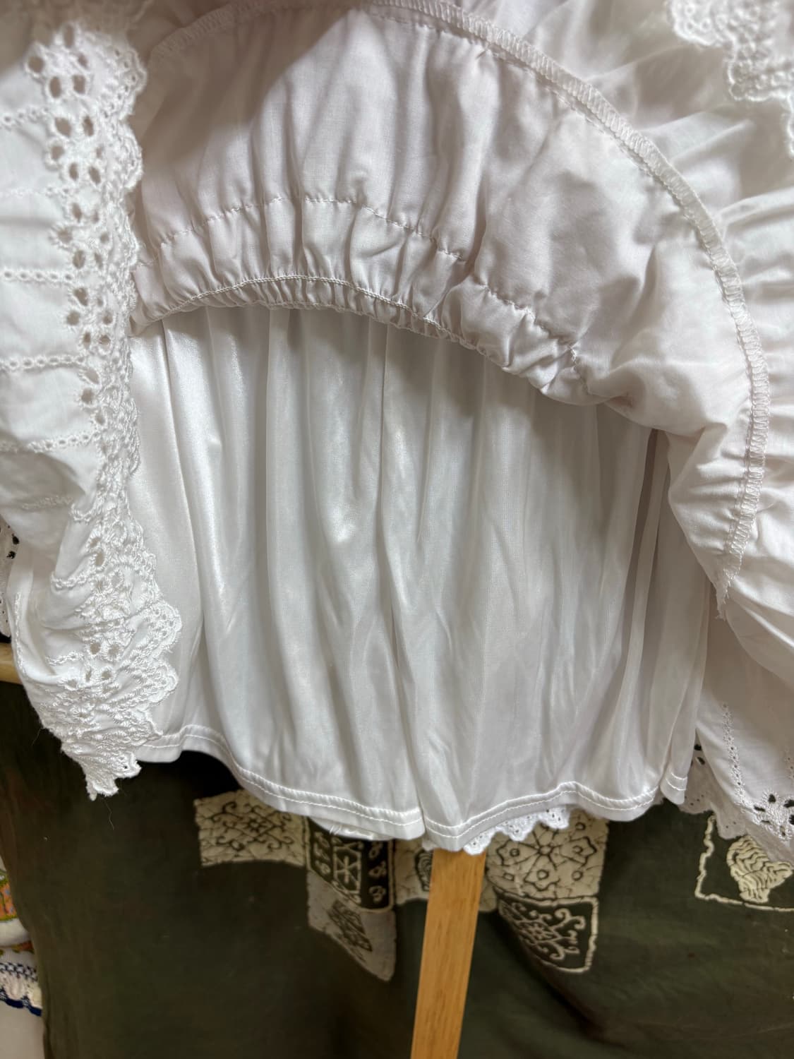 화이트 캉캉 미니 스커트 상품이미지3