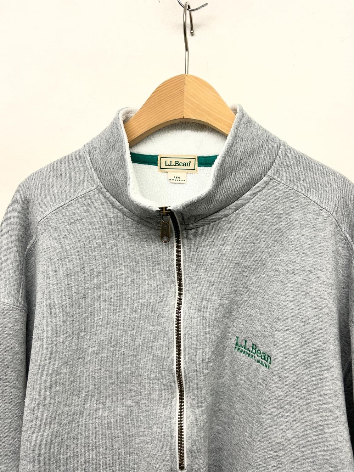 JPN L.L.Bean 하프집업 맨투맨 회색 상품이미지2