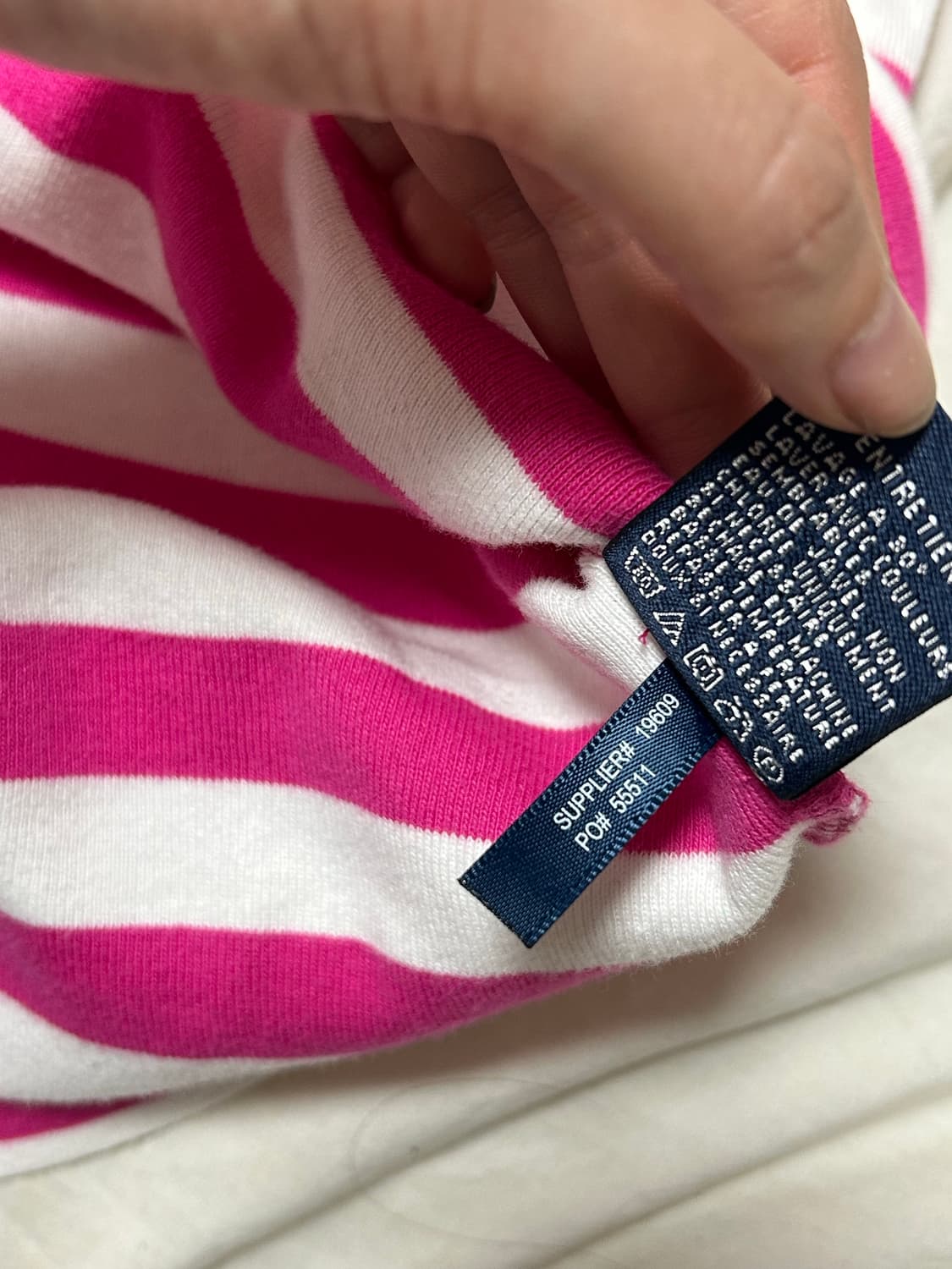 폴로 스트라이프 브이넥 반팔티 상품이미지5