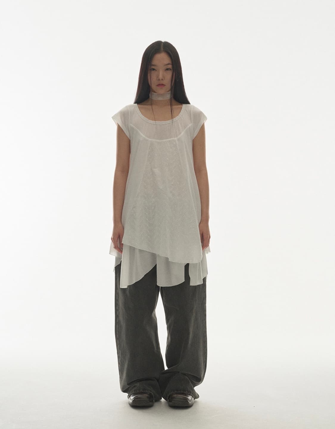 코이세이오 플라워 원피스 화이트 상품이미지3