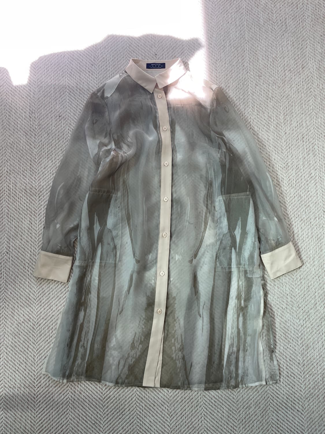 준코 코시노 boutique 시어 오간자 롱 드레스 상품이미지4