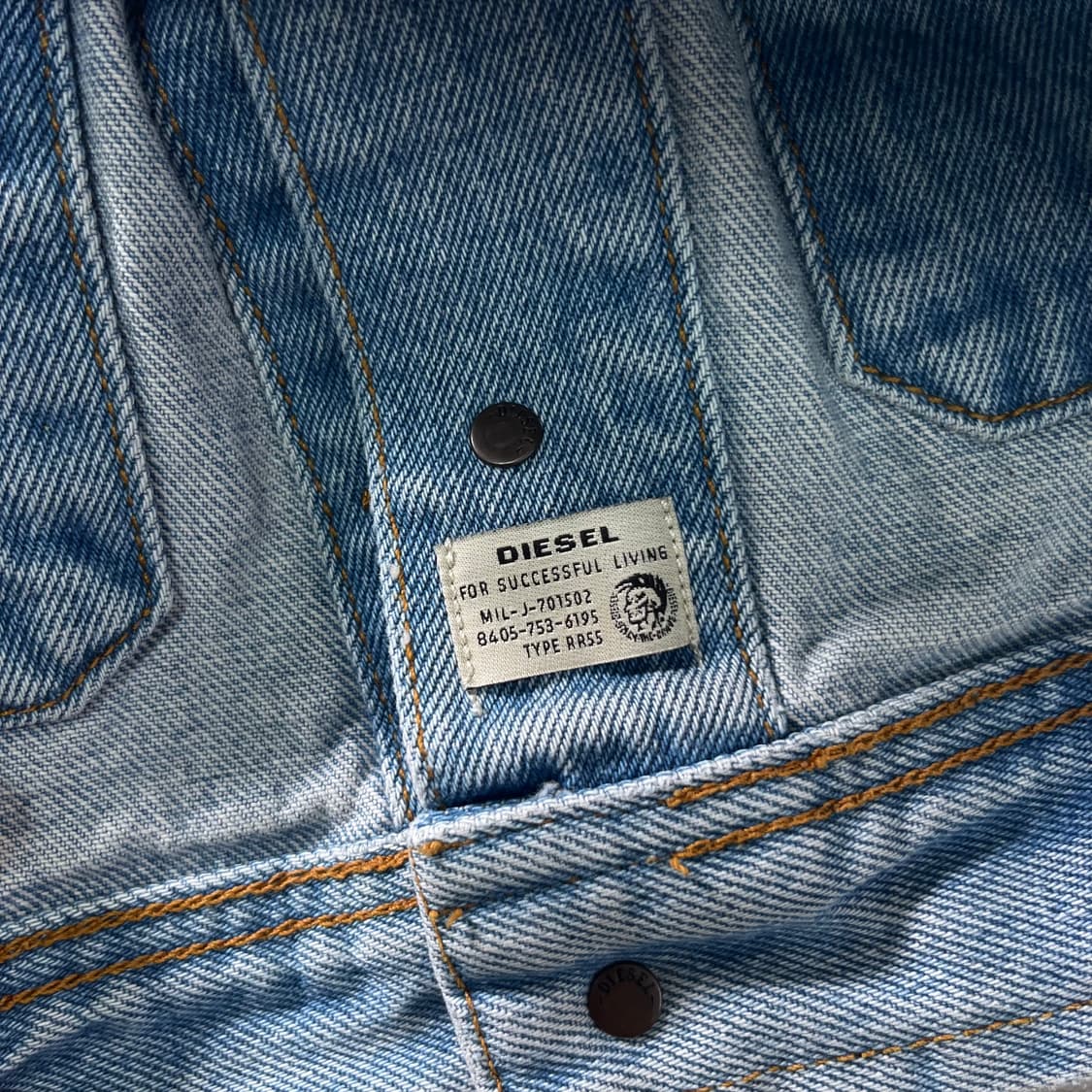 95 디젤 00S 연청 데님 자켓 상품이미지8