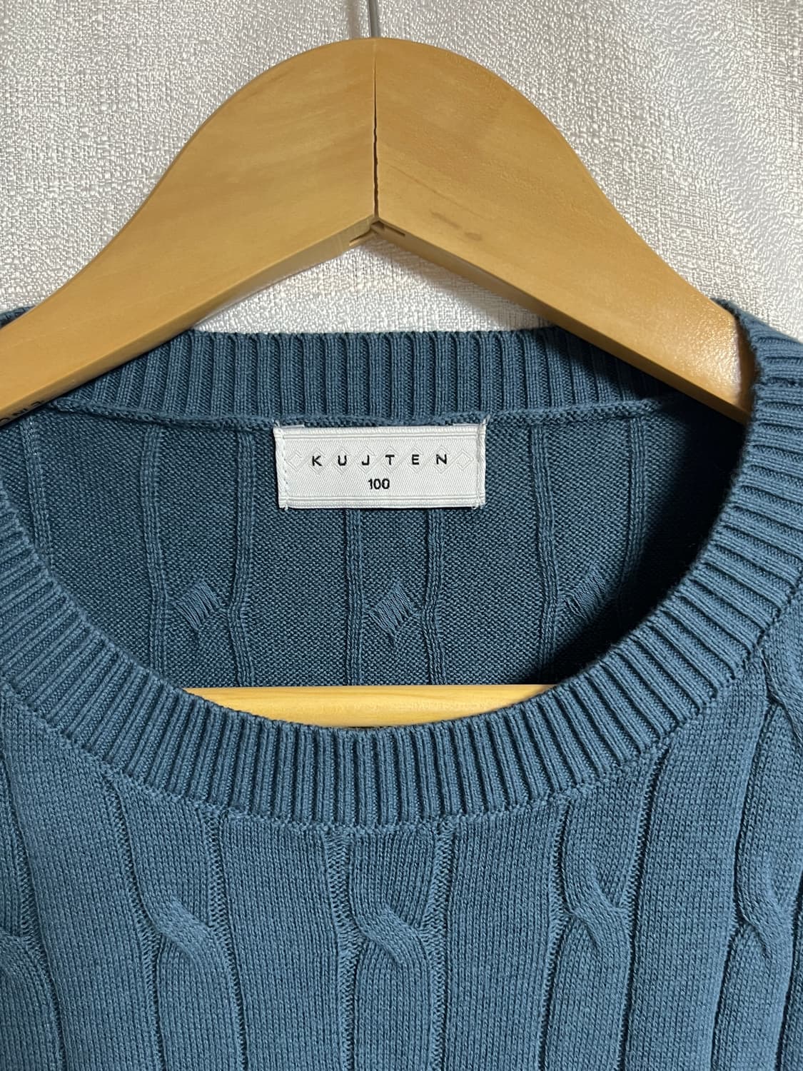 공용 KUJTEN 쿠즈텡 케이블 니트 100 사이즈  상품이미지4