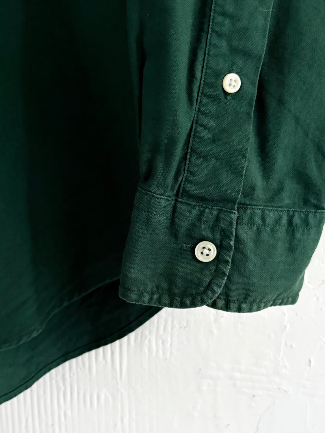 Polo 폴로 랄프로렌 신형 그린 버튼 다운 솔리드 셔츠 상품이미지3