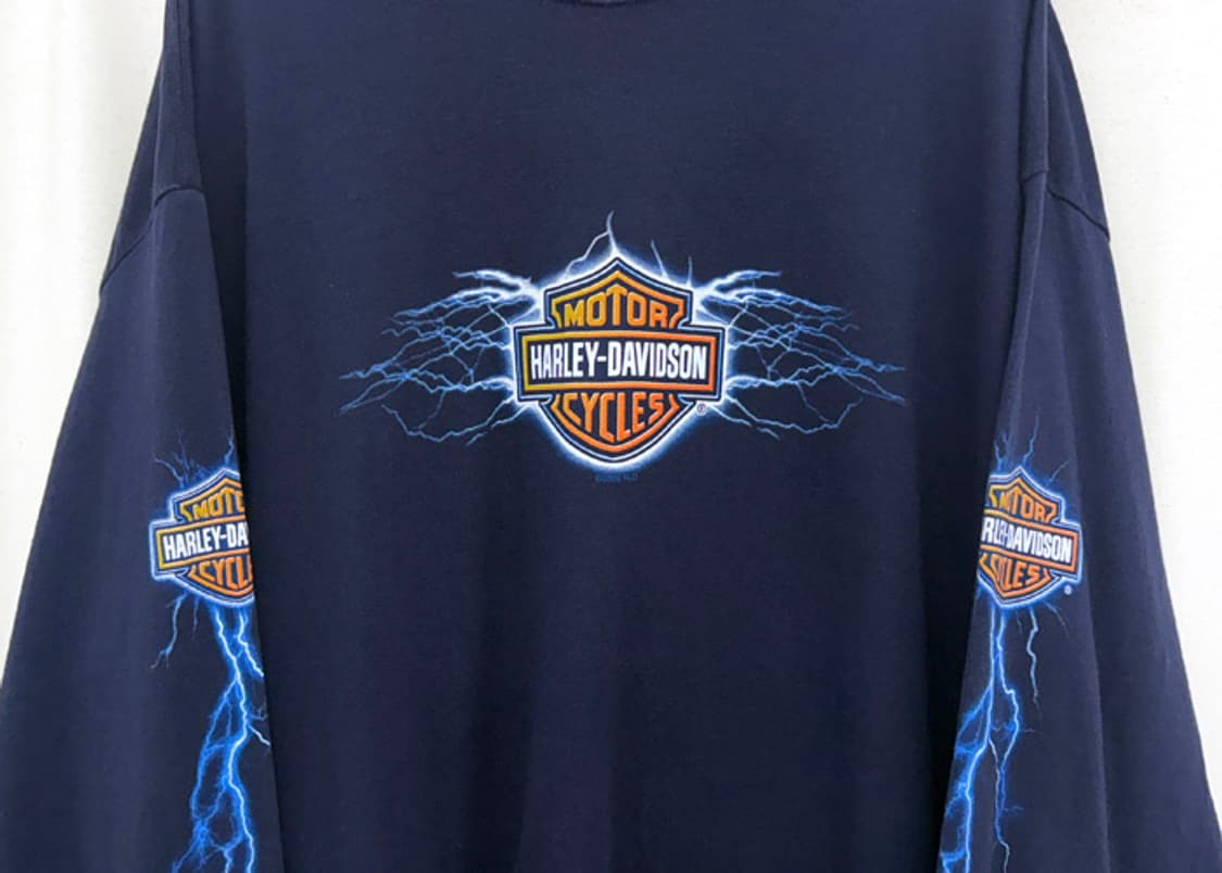 할리데이비슨 빈티지 라이트닝 롱슬리브 상품이미지3