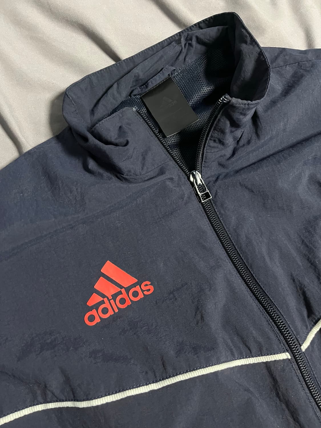 아디다스 탄 안 우븐 네이비 져지집업 L 상품이미지2