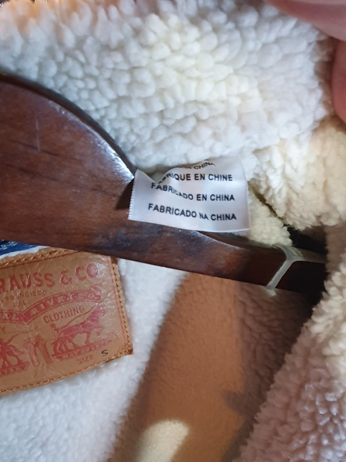 무배 리바이스 뽀글이 데님 트러커 자켓 S사이즈 2200323 상품이미지4