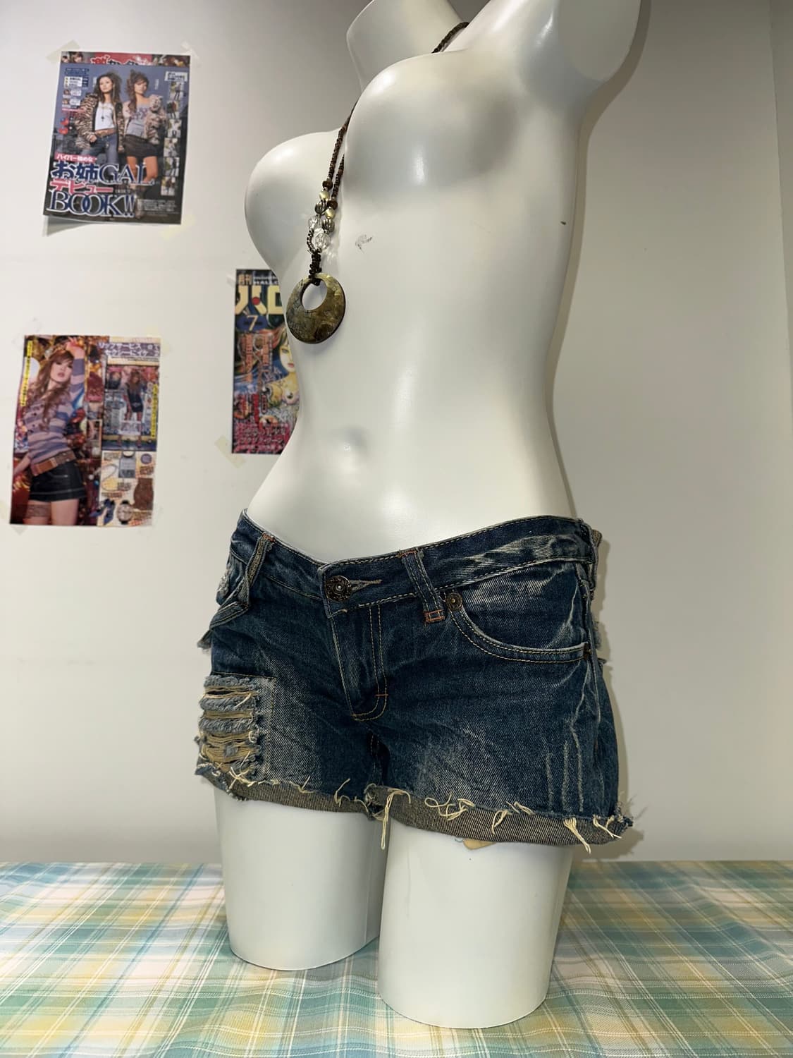 stud detail denim shorts 상품이미지4