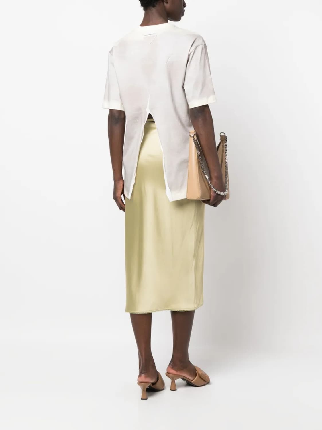 PRADA 프라다 타이다이 프린팅 백 슬릿 티셔츠 L사이즈 상품이미지7