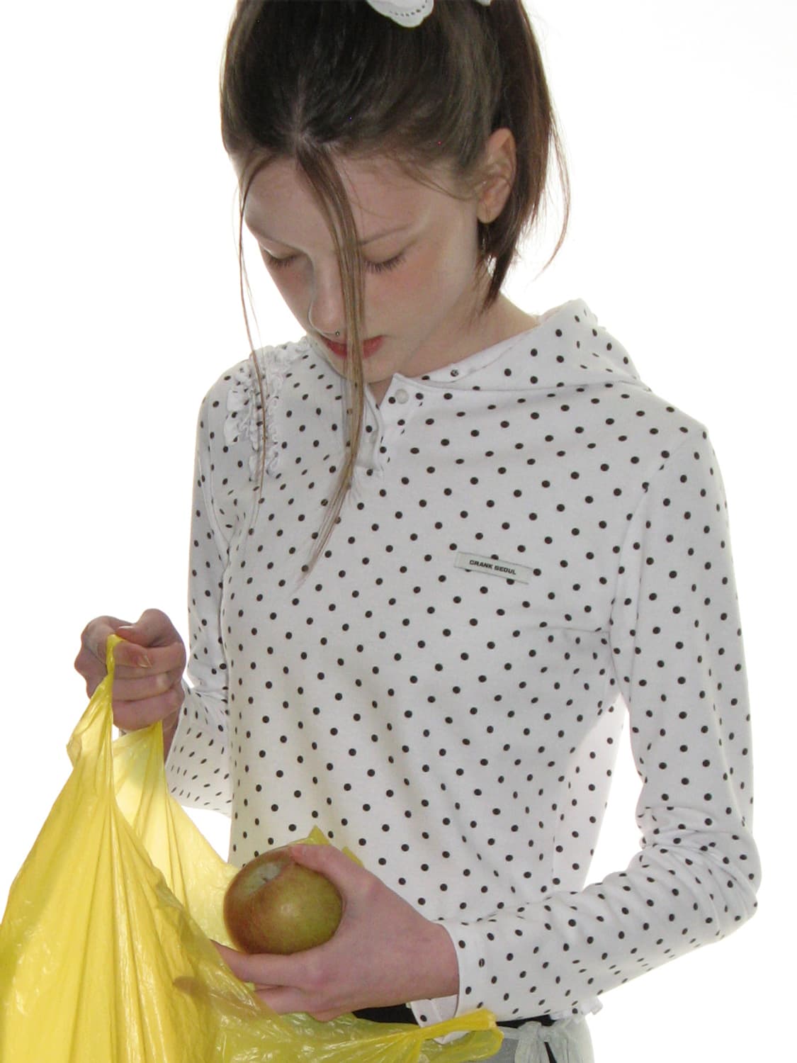 DOT FRILL HOODIE_WHITE  상품이미지6