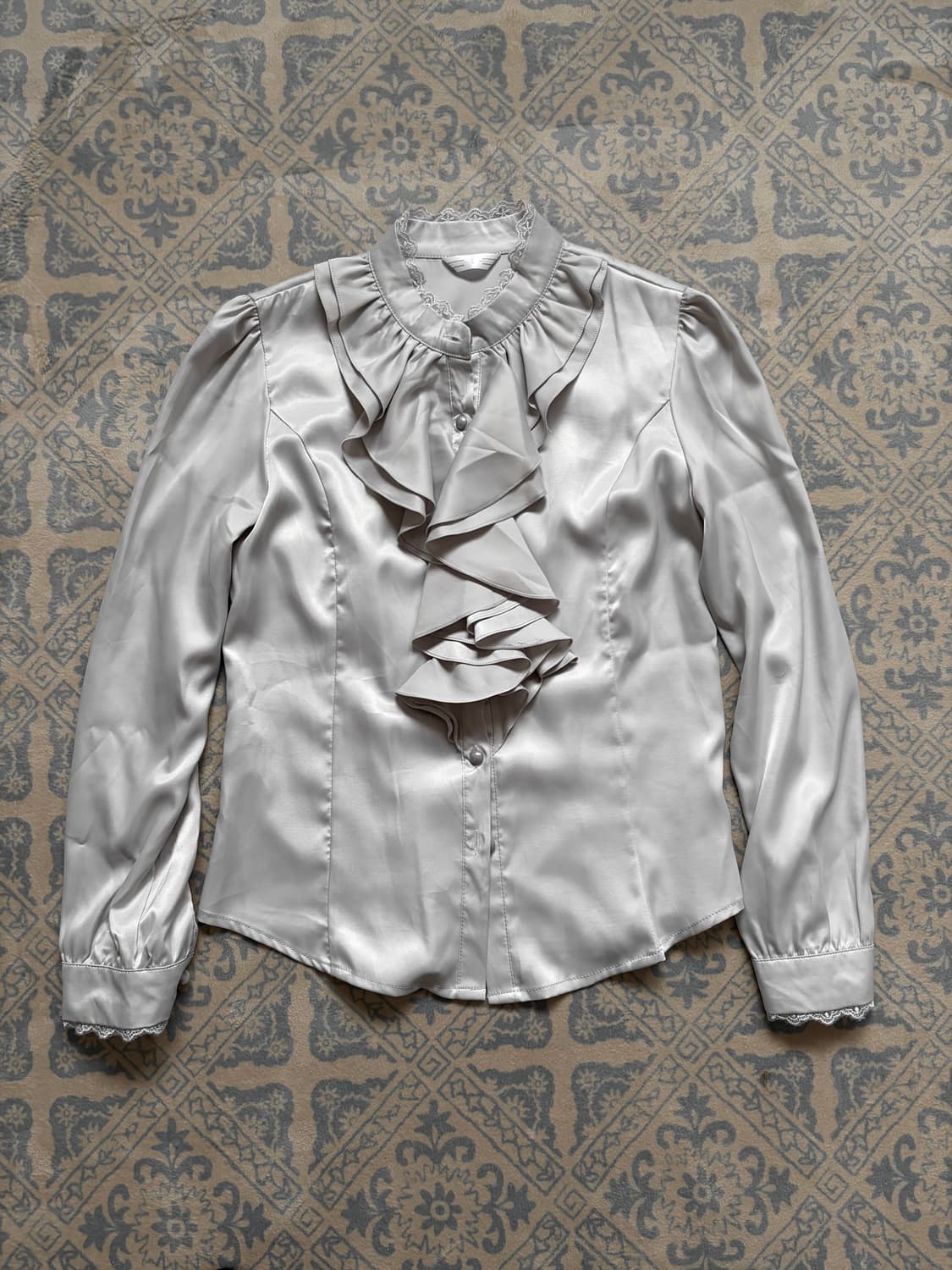 frill silk blouse  상품이미지6