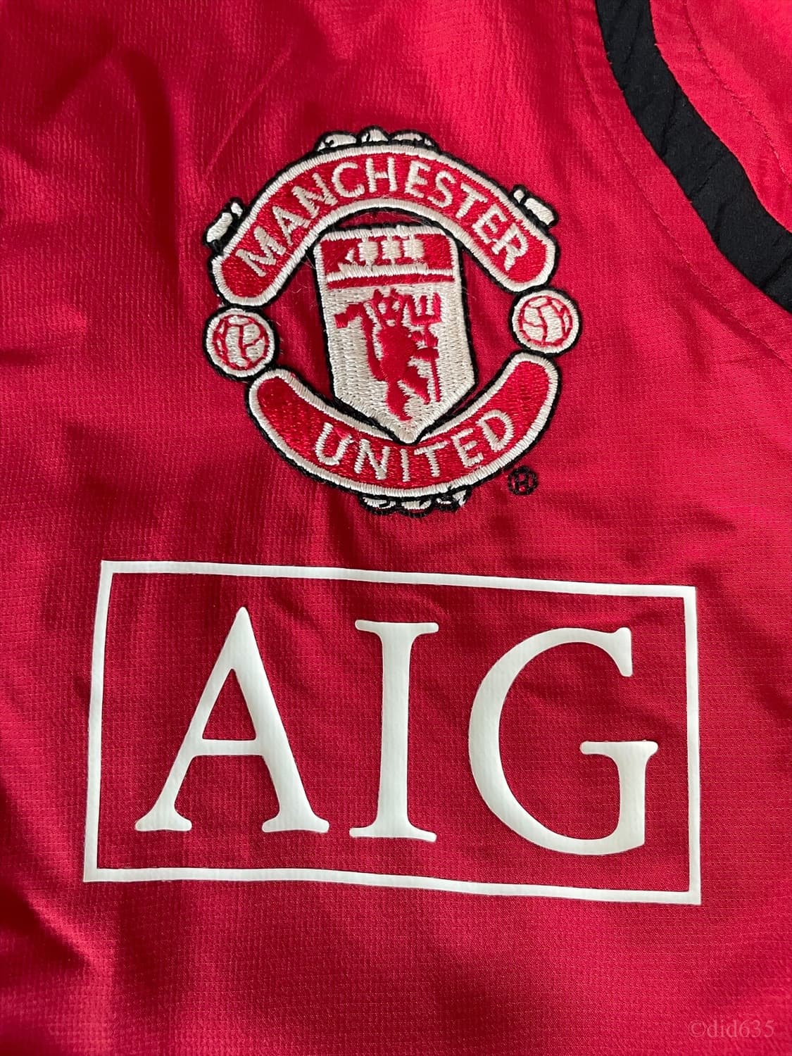 (해외 L) 06-07 맨체스터유나이티드 레드 트레이닝 자켓 판매 상품이미지4