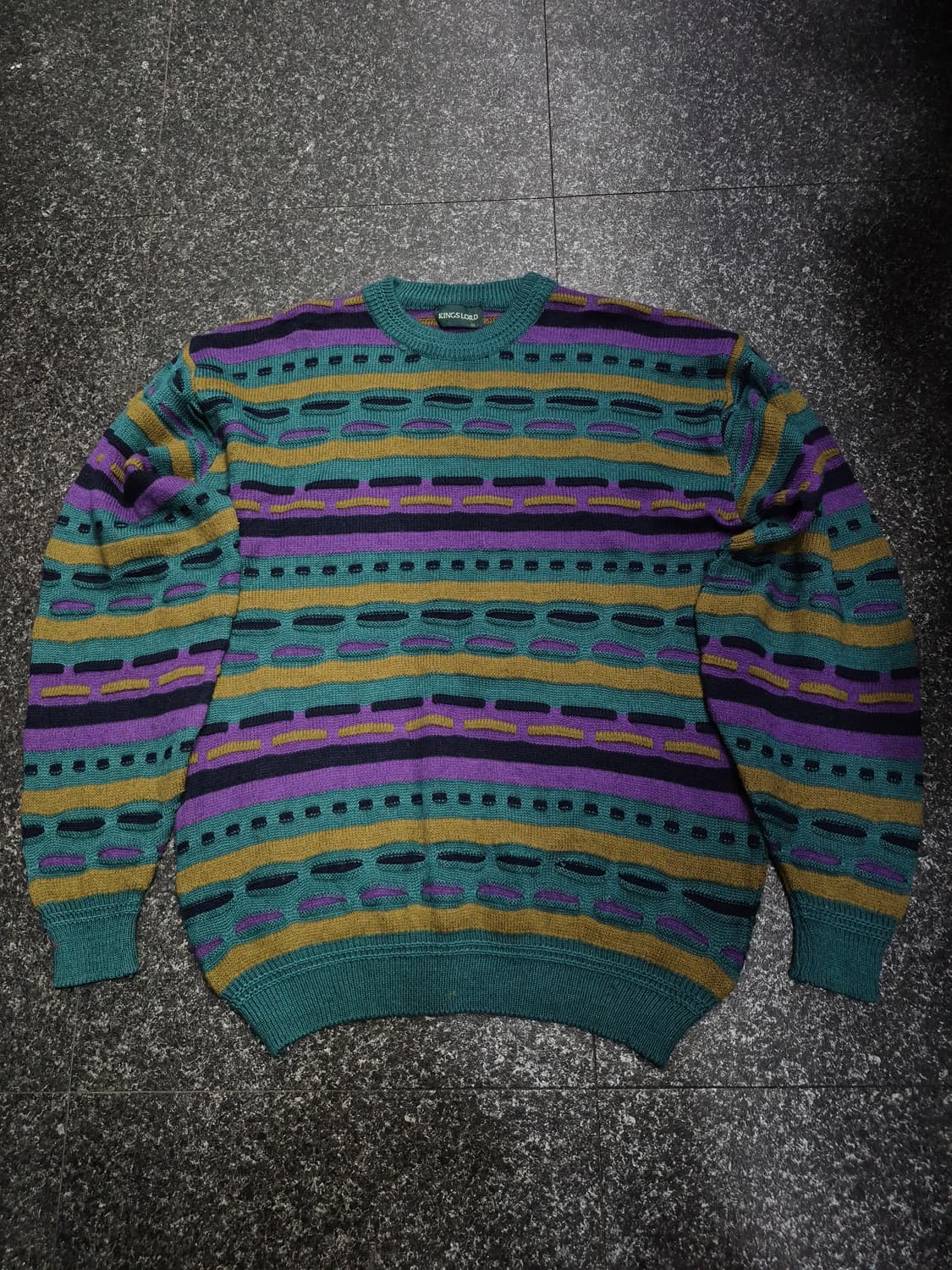 킹스로드 80s Kings Road패턴 니트 스웨터 남성 110사이즈 상품이미지1