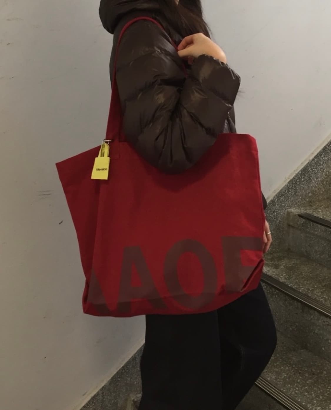아오프클럽 에코백 (red) 상품이미지2
