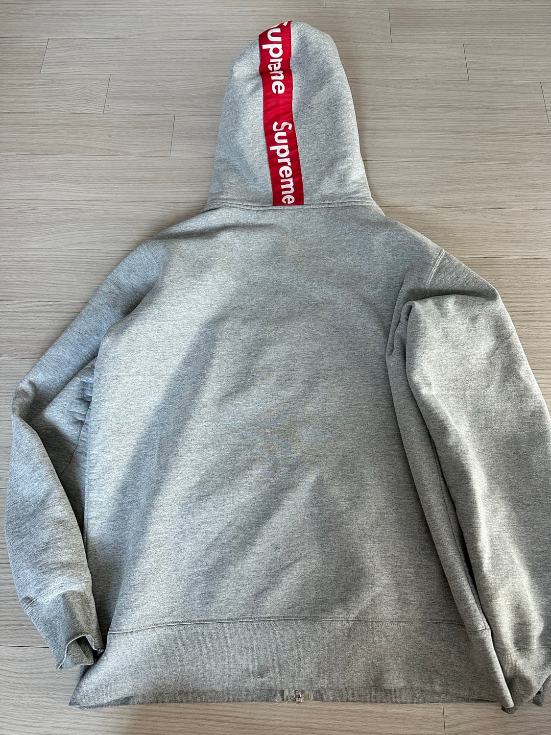 (L) 슈프림 로고 테이프 집업 후드 상품이미지2