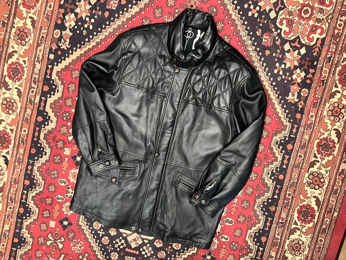 ( XL-2XL ) 가죽코트 가죽하프 레더자켓 가죽카코트 빈티지가죽 상품이미지6