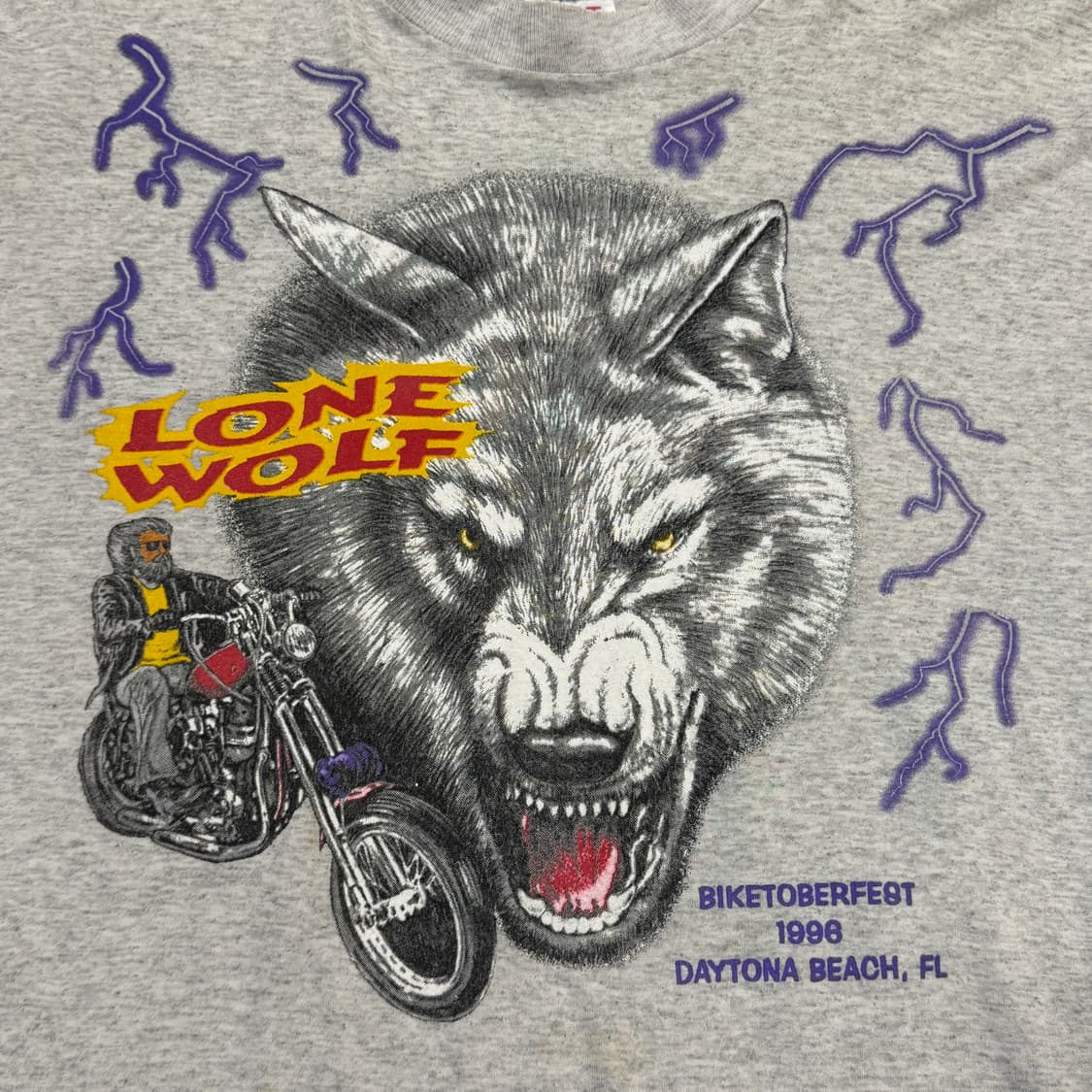 빈티지 90s BIKE WEEK WOLF 롱슬리브 상품이미지3