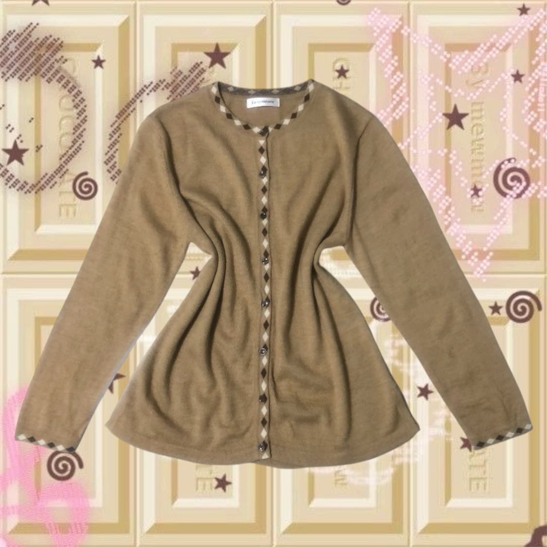 라떼갸루 히메갸루 니트 가디건 빈티지 모리걸 리즈리사 엑시즈팜 상품이미지1