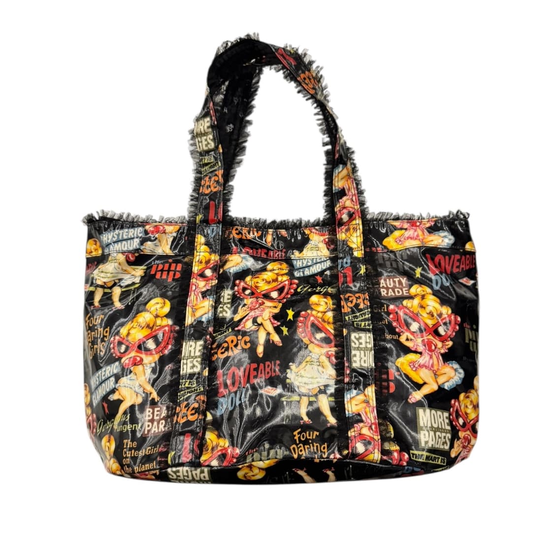 히스테릭글래머 PVC 프릴 레이스 숄더백 블랙 상품이미지3