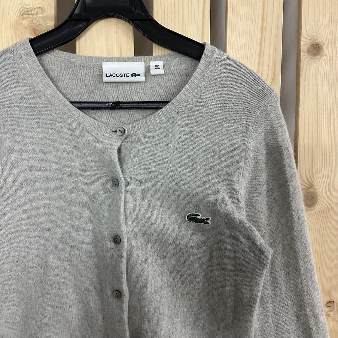 (S) 라코스테 그레이 니트 가디건 상품이미지4