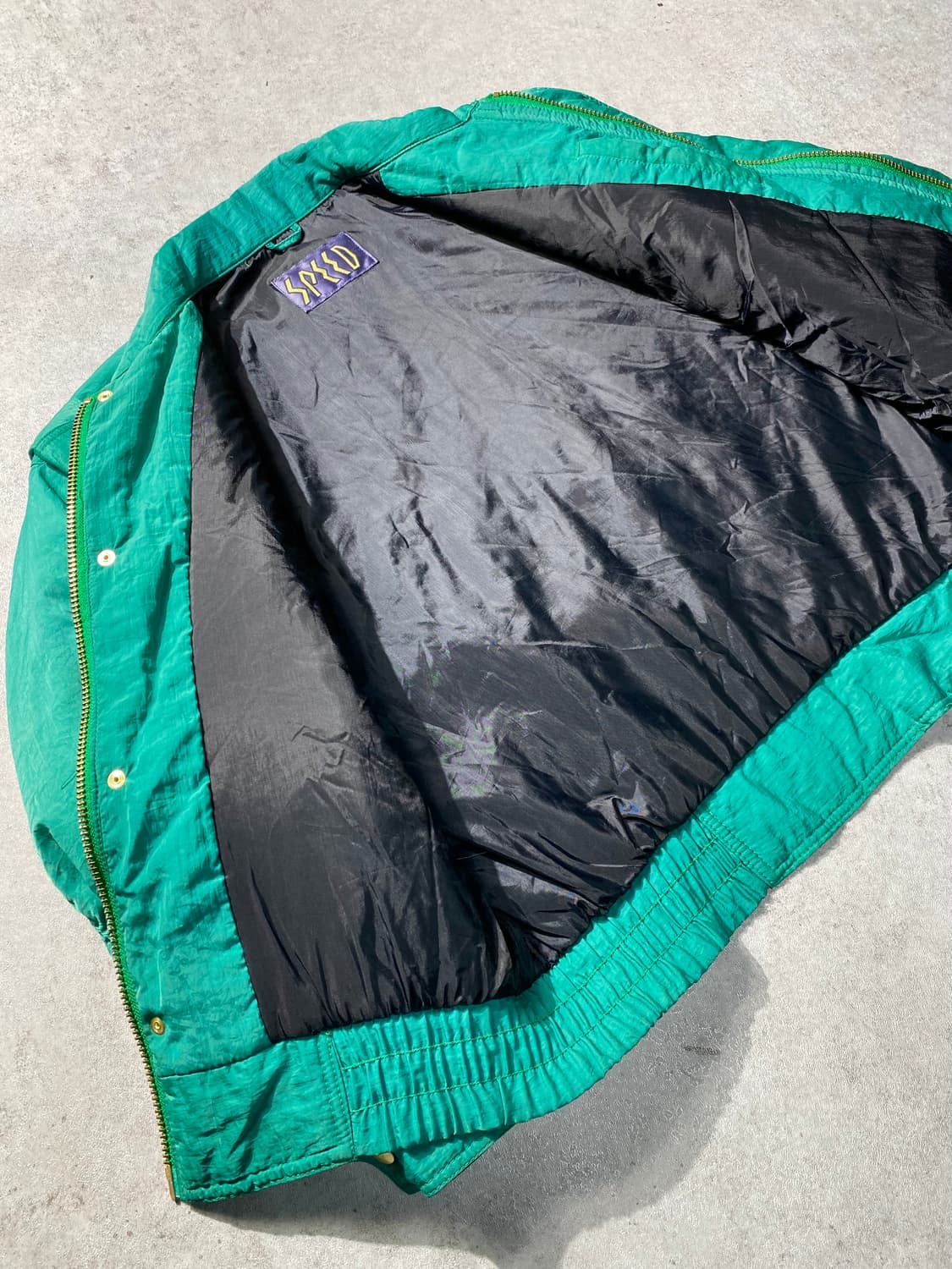 [M] 8-90s SPEED 빈티지 나일론 레이싱 자켓 상품이미지5