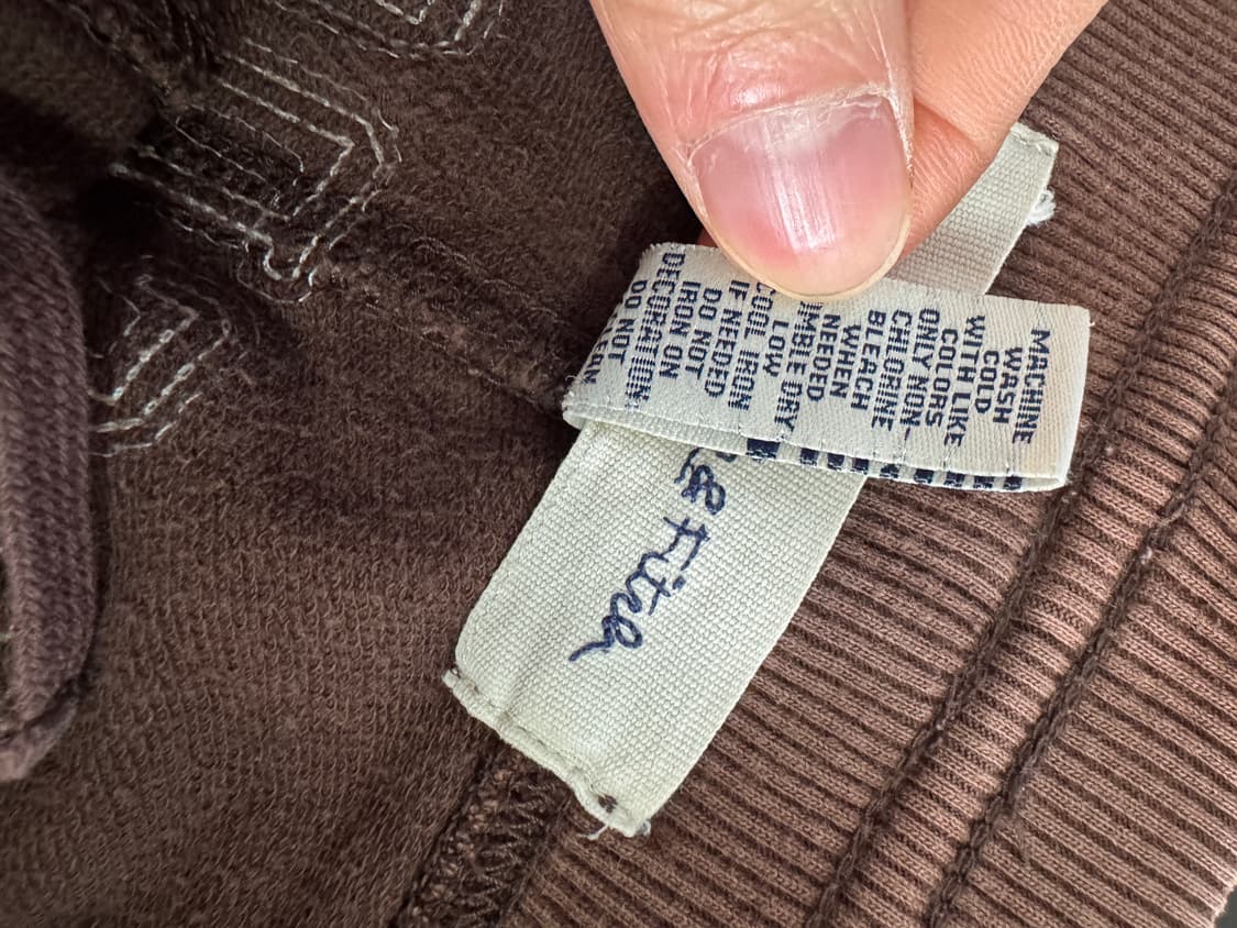 희귀!! 아베크롬비 뒷 스펠아웃 트레이닝 밴딩 트랙팬츠 코코아 상품이미지4