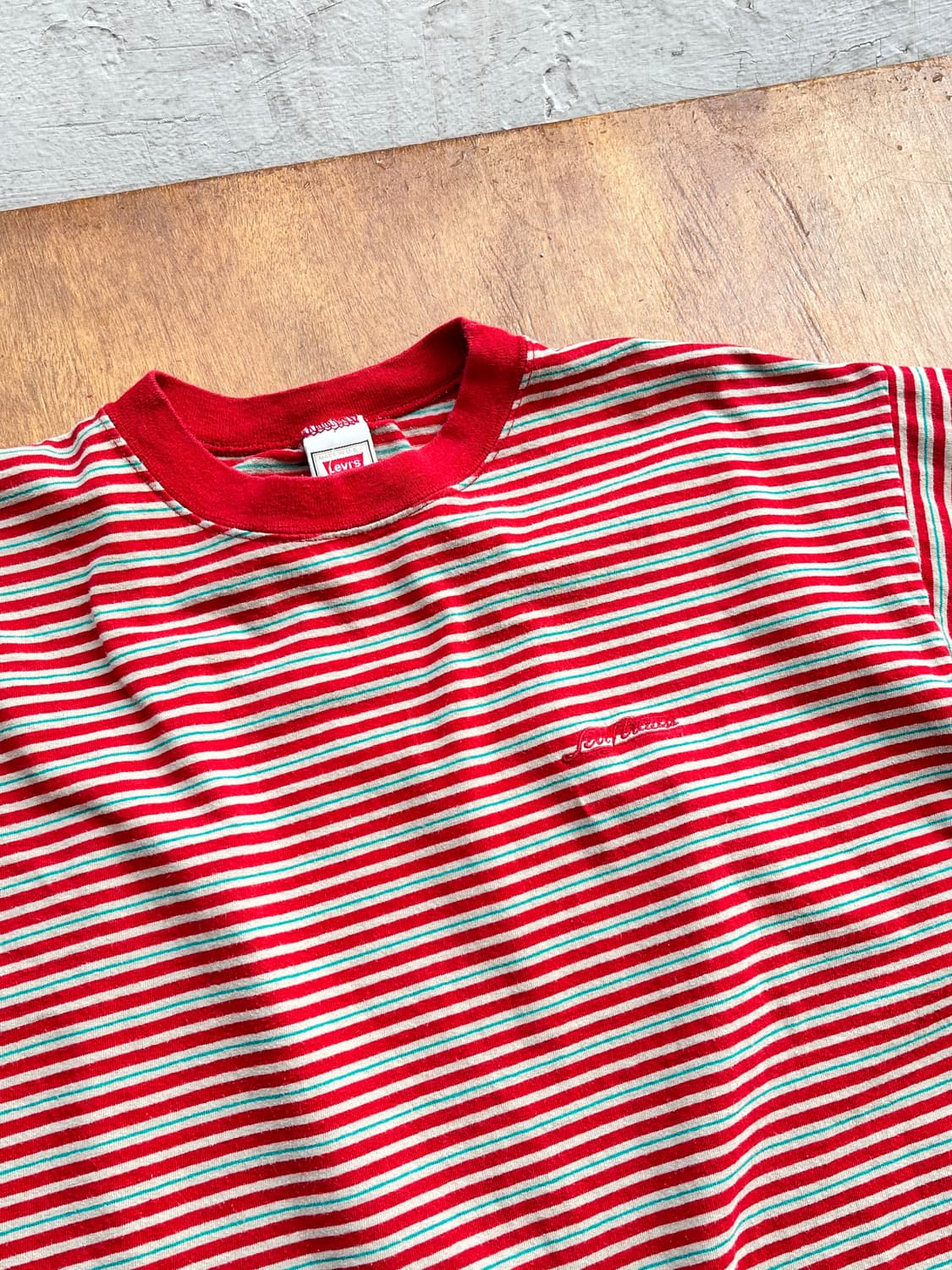 90s USA Made Levi's Multi Border Tee 상품이미지3