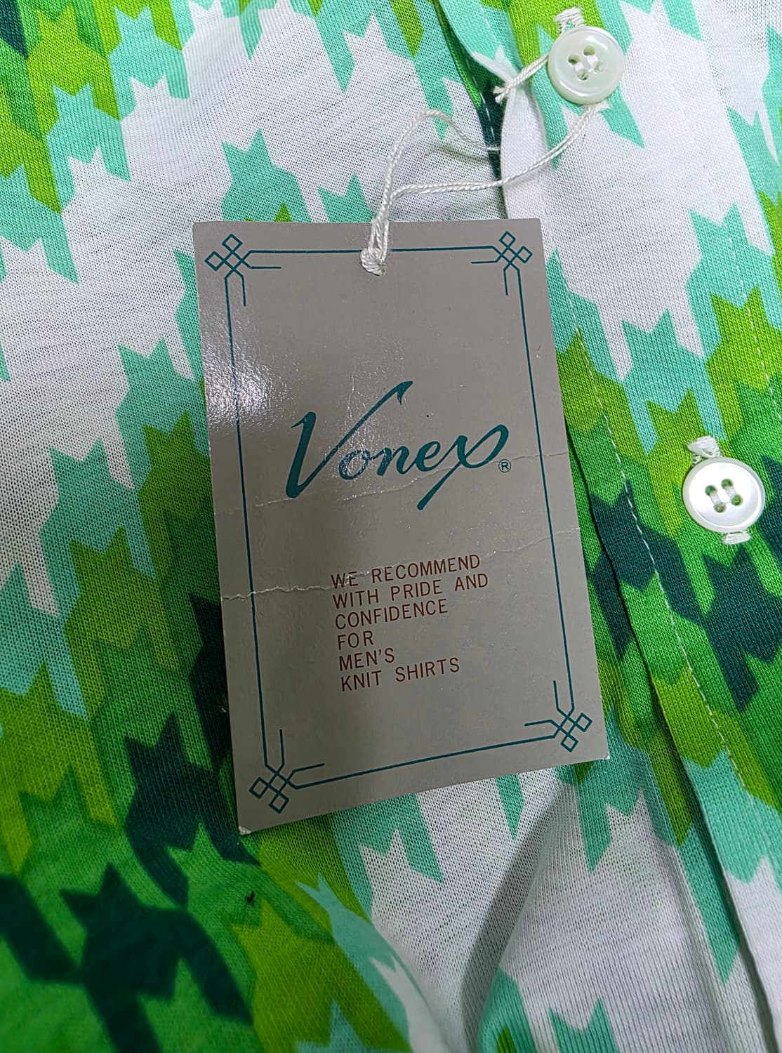 Vonex 빈티지 패턴 반팔 셔츠 / M (95) 상품이미지10