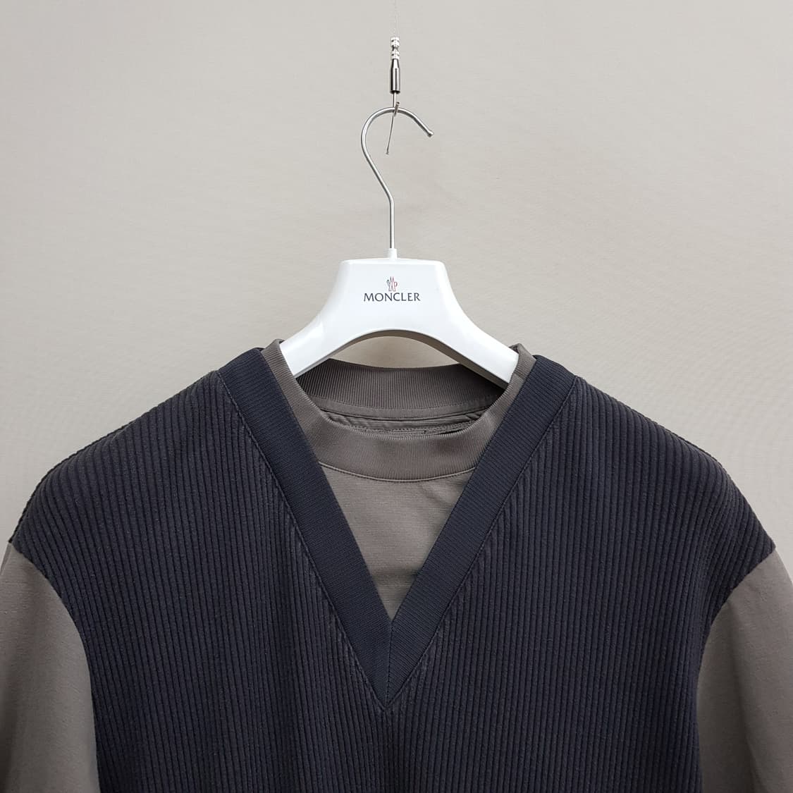 한섬 시스템옴므 2022 레이어드 반팔 티셔츠 100사이즈 상품이미지3