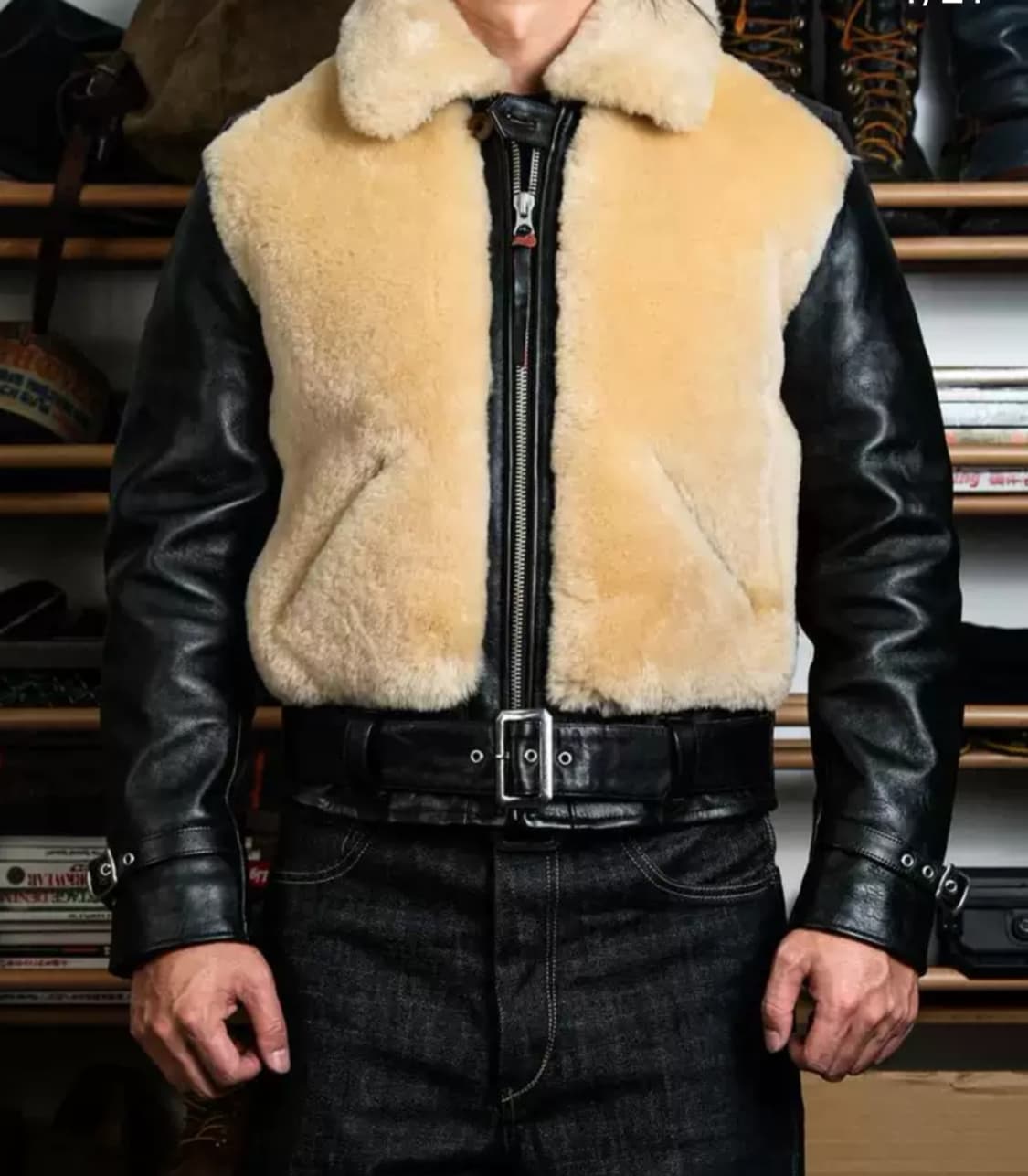 리얼 시몬스 그리즐리 가죽 자켓 상품이미지1