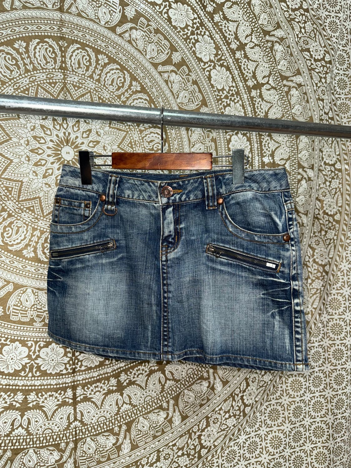 Ugiz 지퍼 디테일 데님 미니스커트 상품이미지3