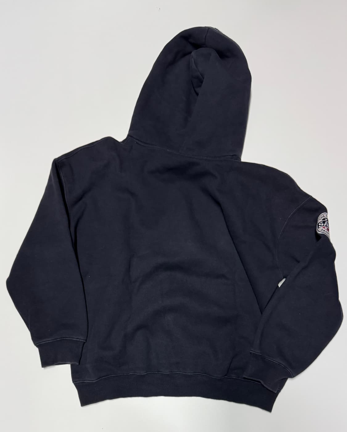 세인트페인 SP 팀 로고 오버핏 기모 후드티 XL 네이비 상품이미지2