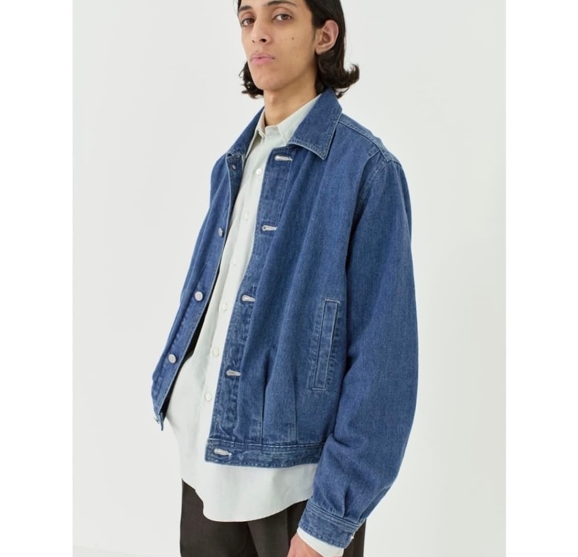 5)오라리 셀비지 라이트 데님 블루종 상품이미지2