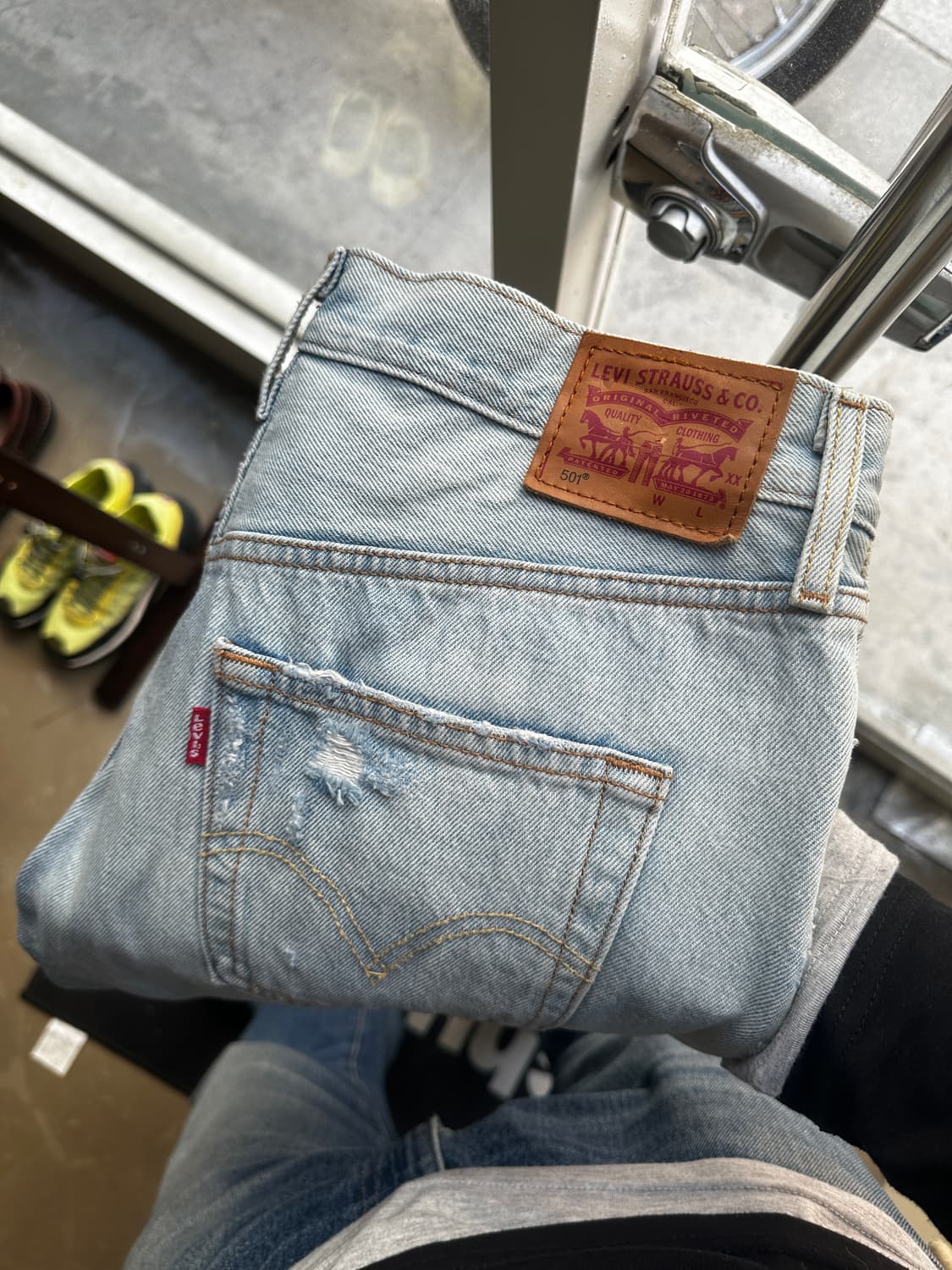 Levis 리바이스 501 워싱 데님 w31 상품이미지3