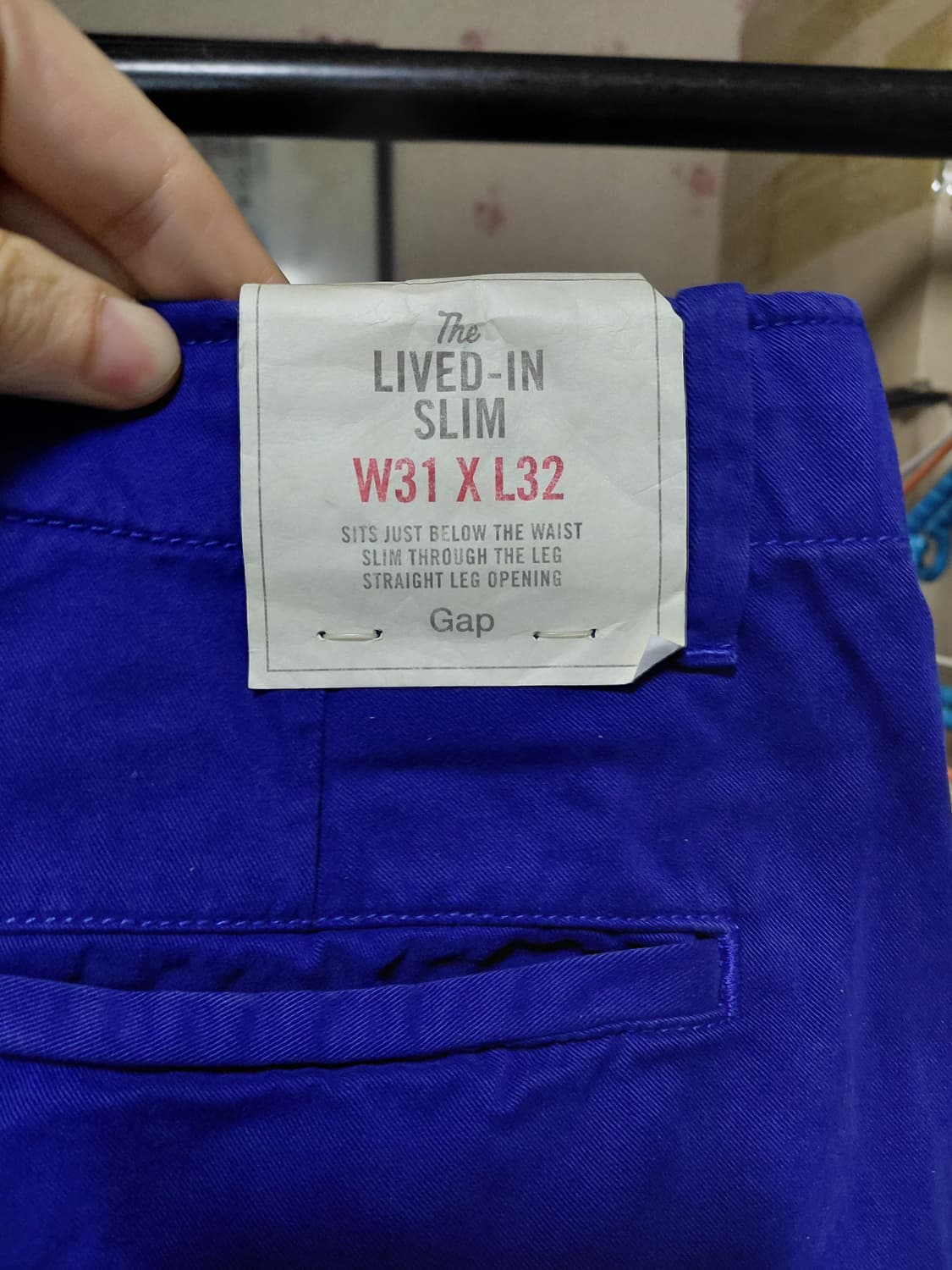 [갭](새제품)슬림핏 코튼 치노 면바지 31사이즈 상품이미지3