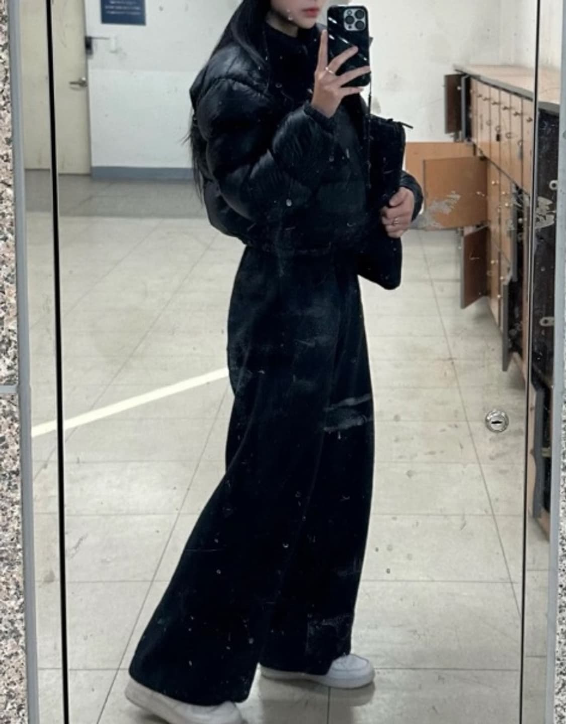 (W) 노스페이스 눕시 숏 자켓 블랙 M사이즈 1-2회 착용 새상품 퀄리 상품이미지6