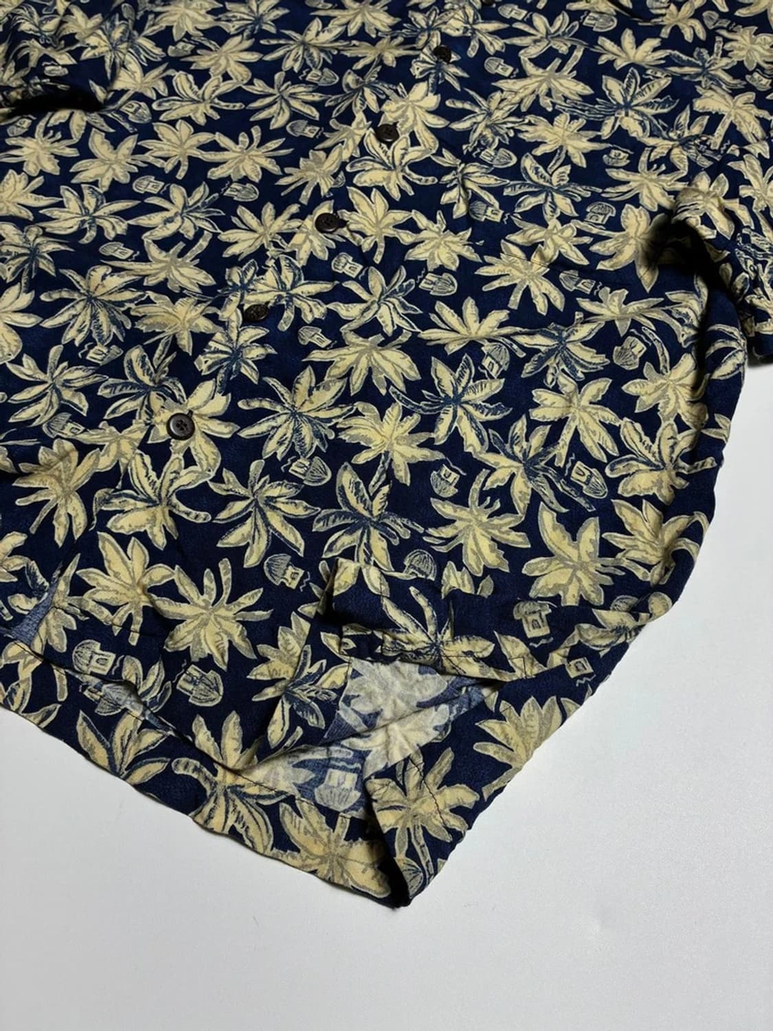 올드 마우이 야자잎 프린트 하와이안 반팔 셔츠 R1360 상품이미지3