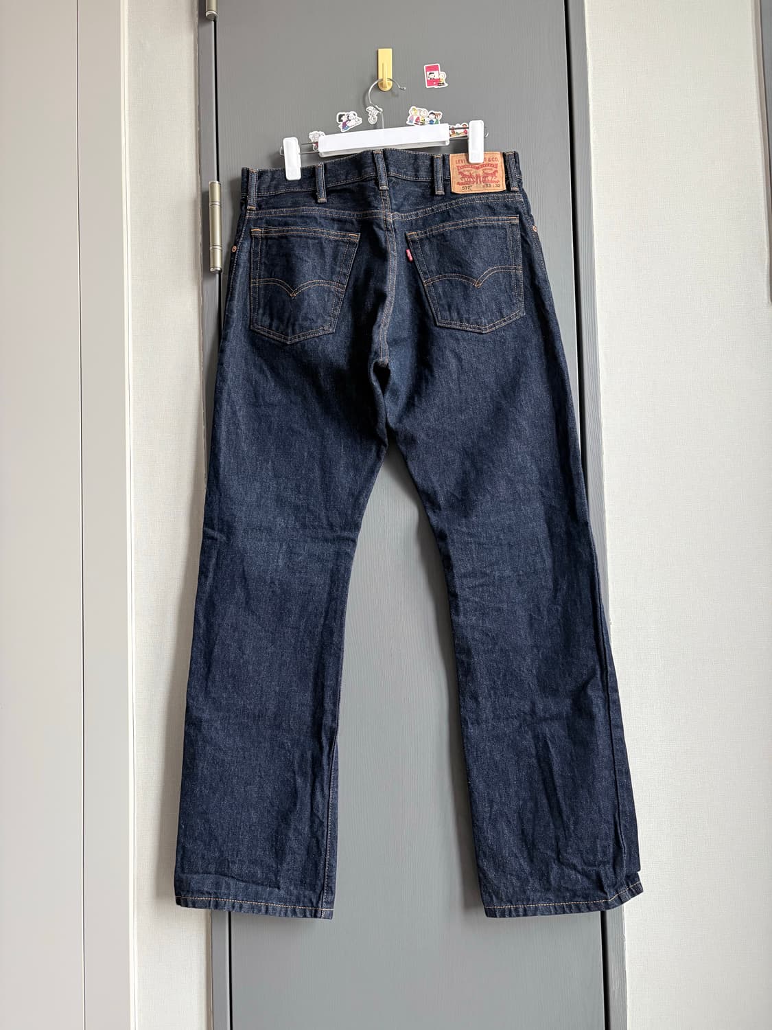 (33x32) 리바이스 517 진청 인디고 생지 데님 상품이미지2