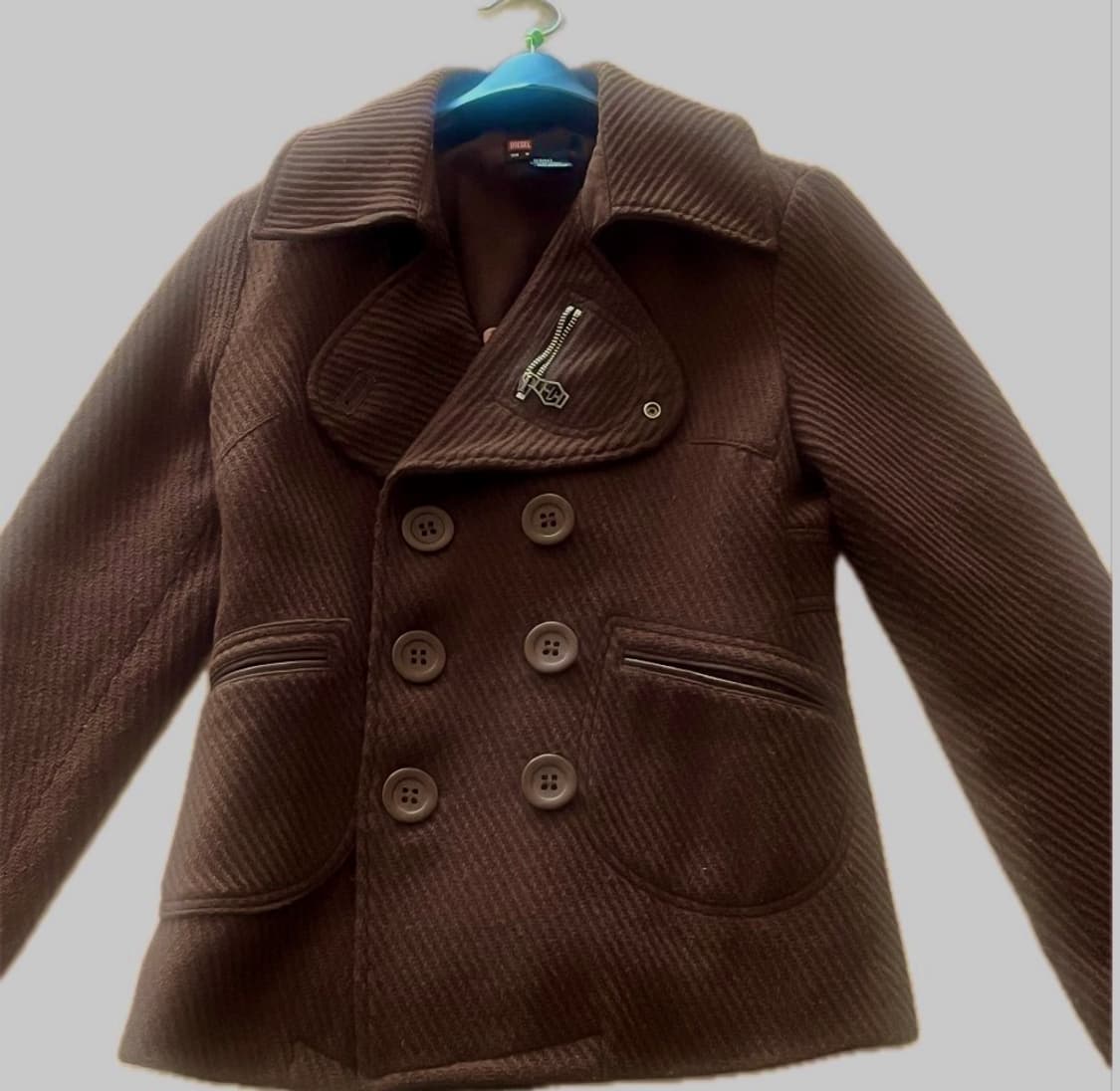 디젤 브라운 울코트 상품이미지2