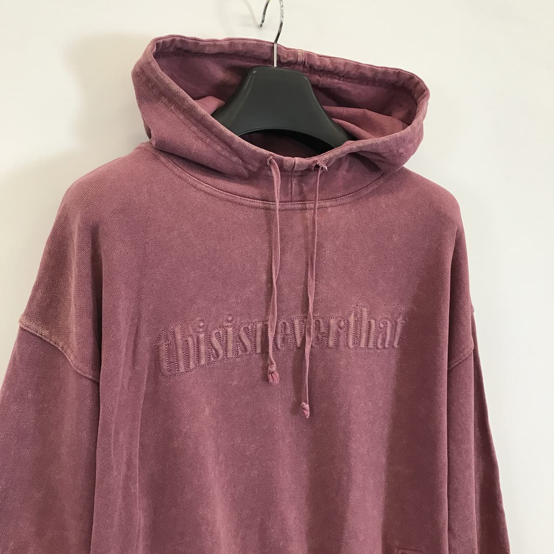 디스이즈네버댓 피그먼트 워시드 후드 더스티로즈 [L] 상품이미지2
