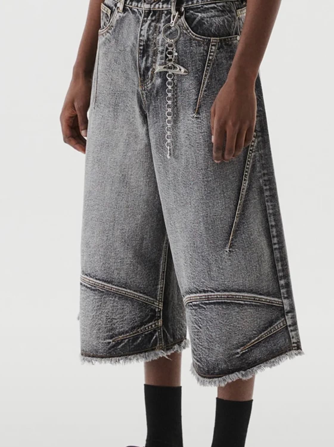 디엔에스알 멀티 다트 버뮤다 팬츠 블랙 (L,새상품급) 상품이미지2