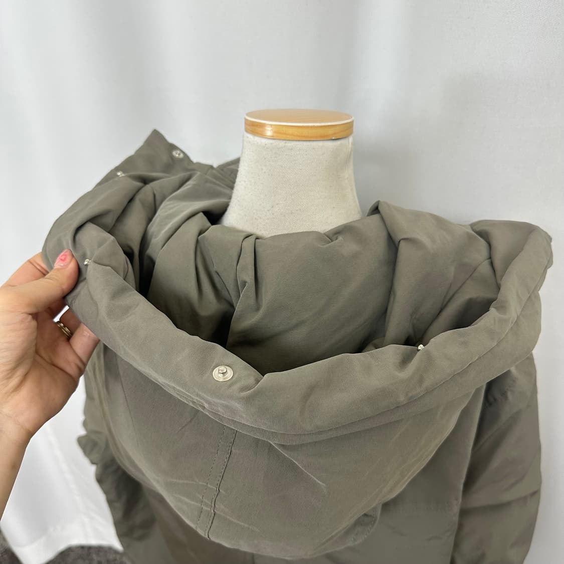   스튜디오톰보이 여자 후드 롱점퍼 패딩 오리털 빅사이즈 FREE  상품이미지6