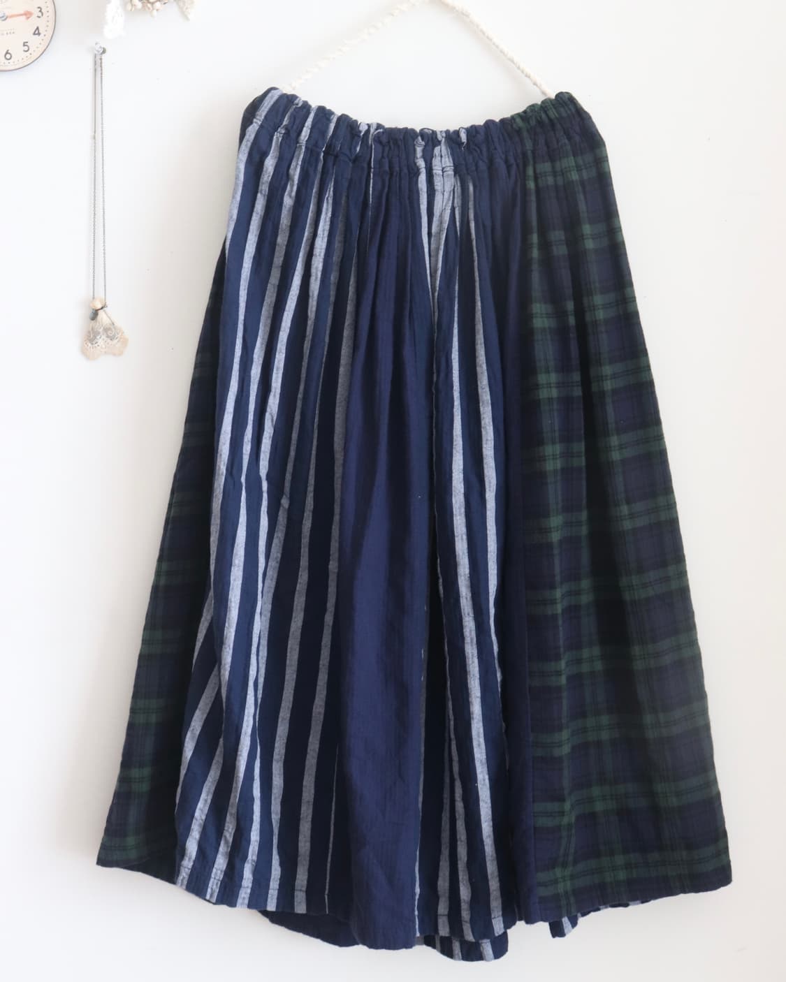 [Natural Laundry] Check & Stripe Skirt 상품이미지10